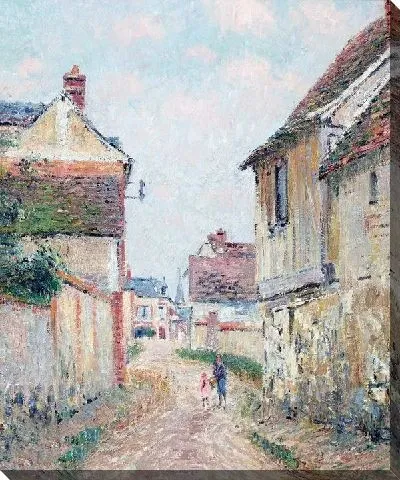 Картина Мать и дитя идущие по улице