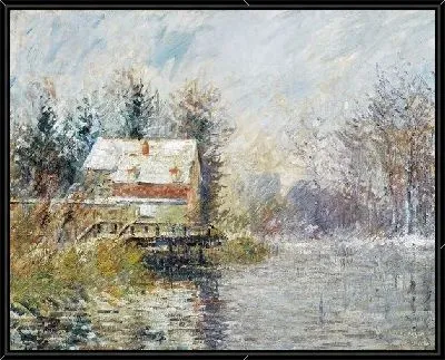 Картина Дом у реки
