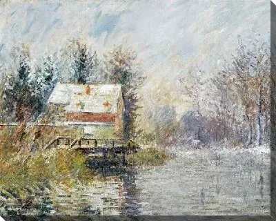 Картина Дом у реки