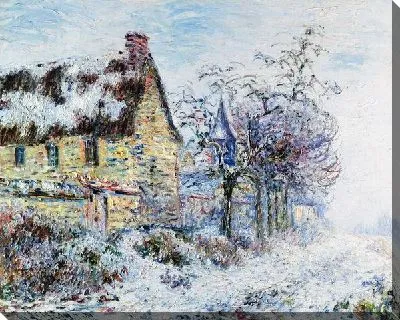 Картина Дом под снегом