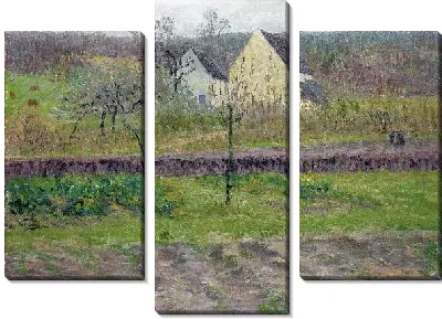 Картина Поле осенью