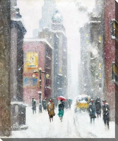 Картина Улица зимой