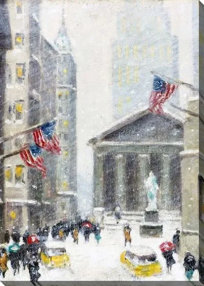 Картина Нью-Йорк зимой