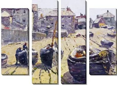 Причал во время отлива