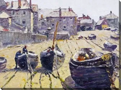 Картина Причал во время отлива