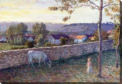 Картина Ребенок на лужайке