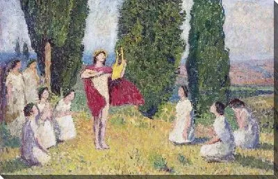 Картина Орфей играет на лире