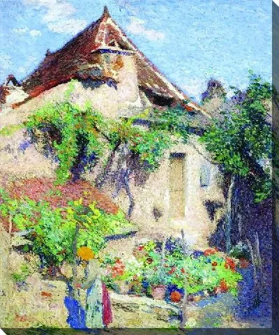 Картина Дом с садом