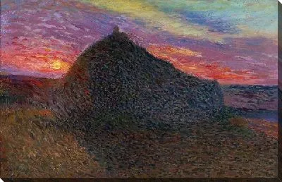 Картина Стог сена на закате