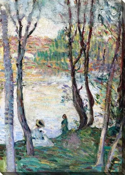 Картина Отдых на берегу реки