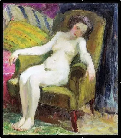 Картина Обнаженная в кресле №3