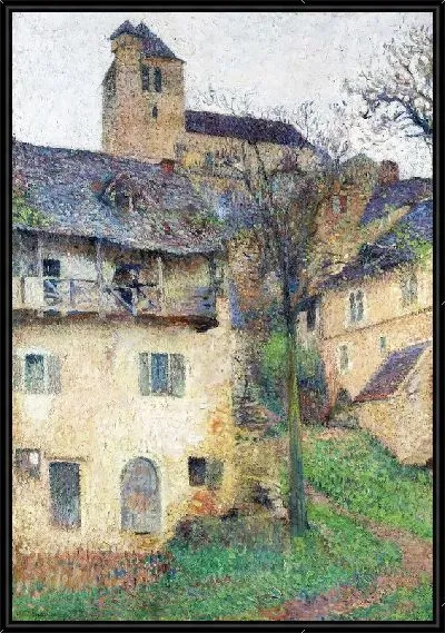 Картина Дома у церкви