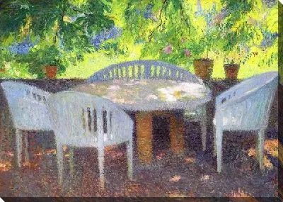 Картина Столик в саду