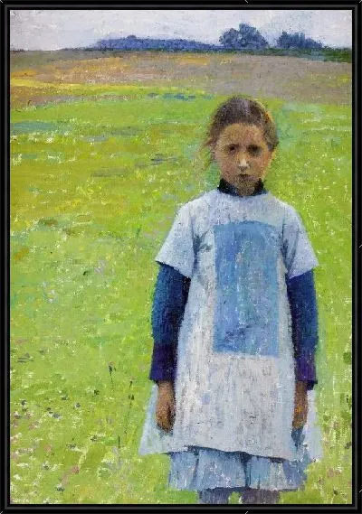 Картина Девушка в поле