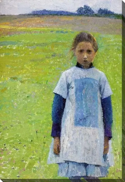 Картина Девушка в поле