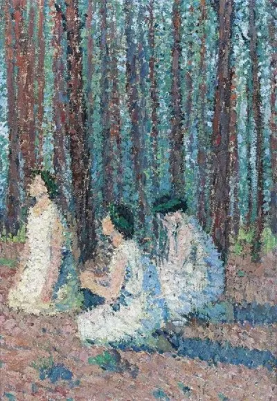 Картина Три женщины в лесу