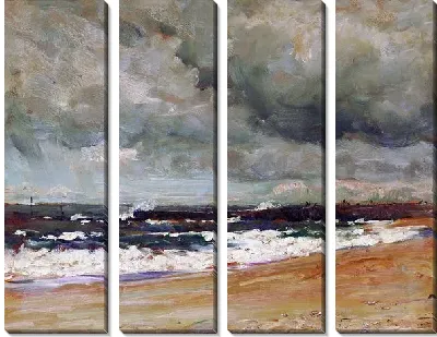 Штормовые облака над морем