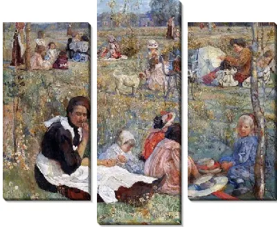 Картина Няня с детьми