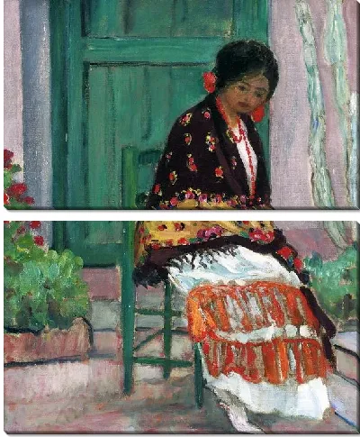 Картина Женщина в цветастой шали