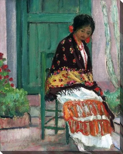 Картина Женщина в цветастой шали