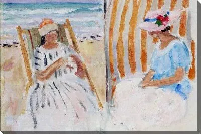 Картина Две молодые женщины на пляже