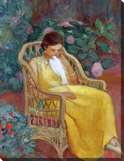 Картина Девушка с голубем