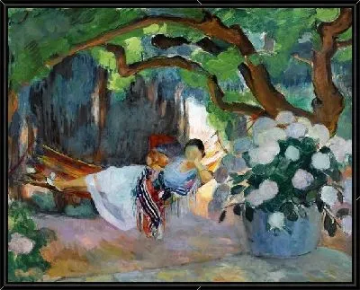 Женщина в гамаке