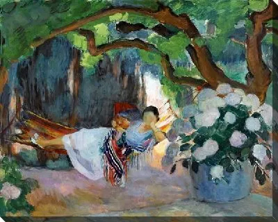 Женщина в гамаке