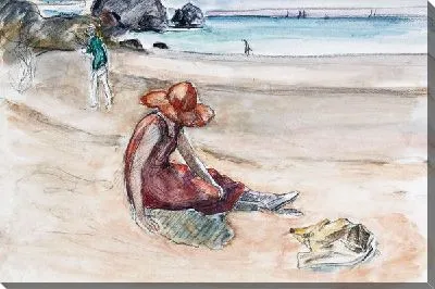 Девушка на пляже №4