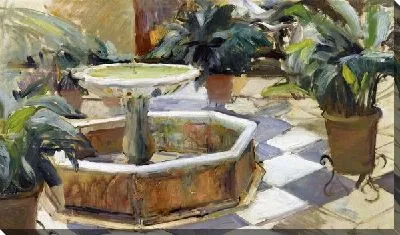 Фонтан в саду