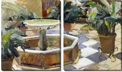 Фонтан в саду