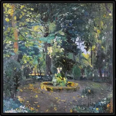 Фонтан в саду