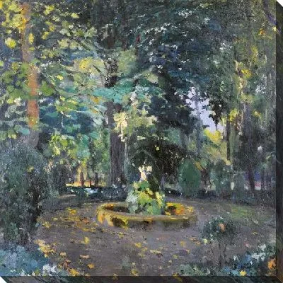 Фонтан в саду