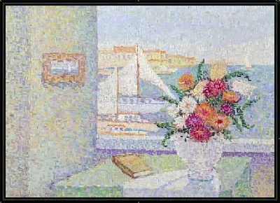 Ваза на столе возле окна