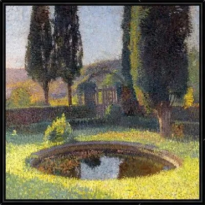 Фонтан в саду