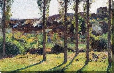 Картина Дома за деревьями