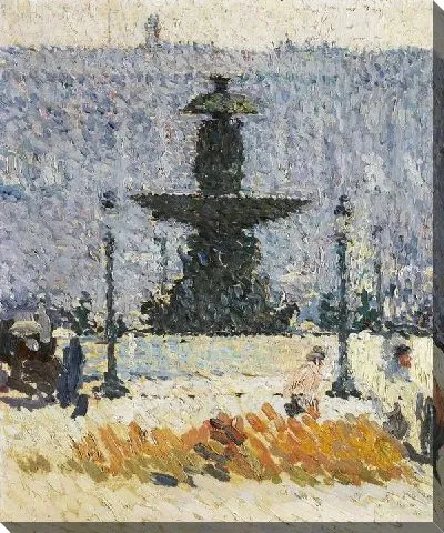 Картина Фонтан в саду