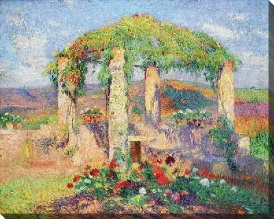 Картина Беседка осенью