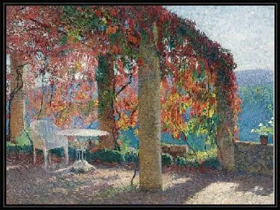 Беседка осенью