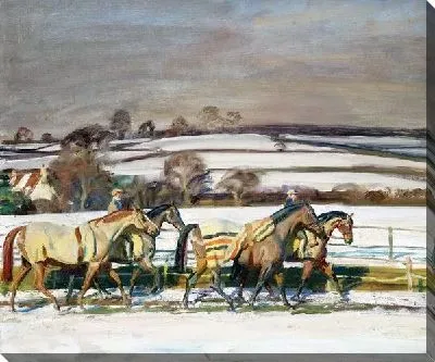 Пейзаж с лошадьми