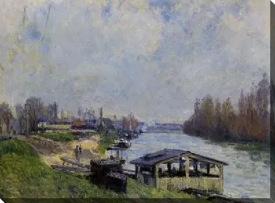 Картина маслом Беседка у реки