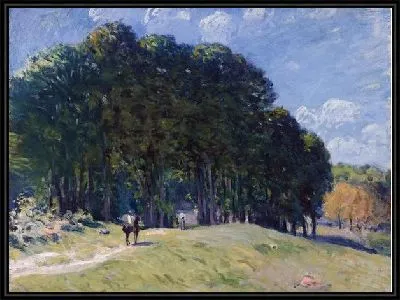 Картина Всадник у леса