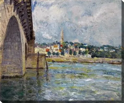 Картина маслом Мост во Франции