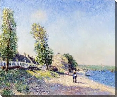 Картина маслом Утренний пейзаж с рекой №2