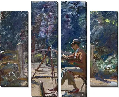 Художник рисующий мост