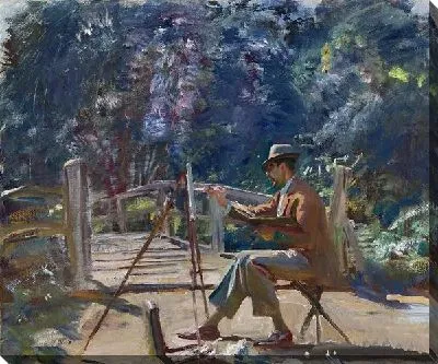 Художник рисующий мост