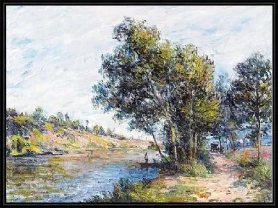 Картина Дорога у реки