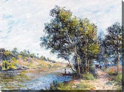 Картина маслом Дорога у реки