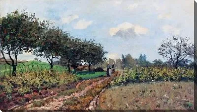 Картина маслом Дорога у поля