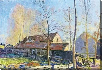 Картина маслом Мельницы в Морэт